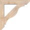 Ekena Millwork Funston Slat Smooth Bracket w/ Offset Brace, Douglas Fir, 5 1/2"W x 26"D x 26"H BKT0604X26X26FST06SDF - alternate 4